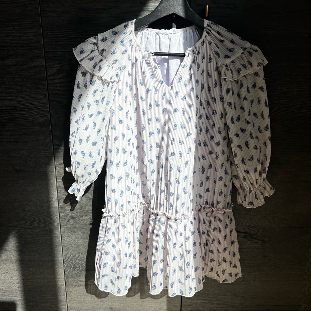 Zara pleated flower dress